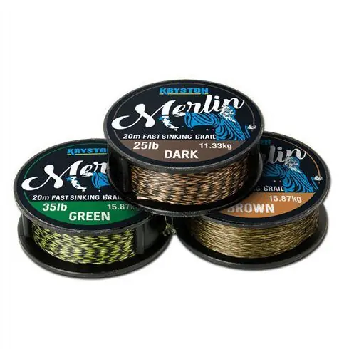 Ofertă Fir textil Kryston Merlin Fast Sinking Dark Silt 25lb/20m
