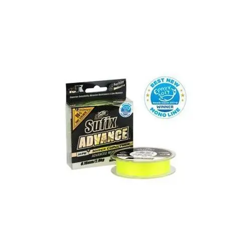 Noutate Fir monofilament Sufix Advance 0.18mm/3.4kg/300m/Hi-Vis Yellow
