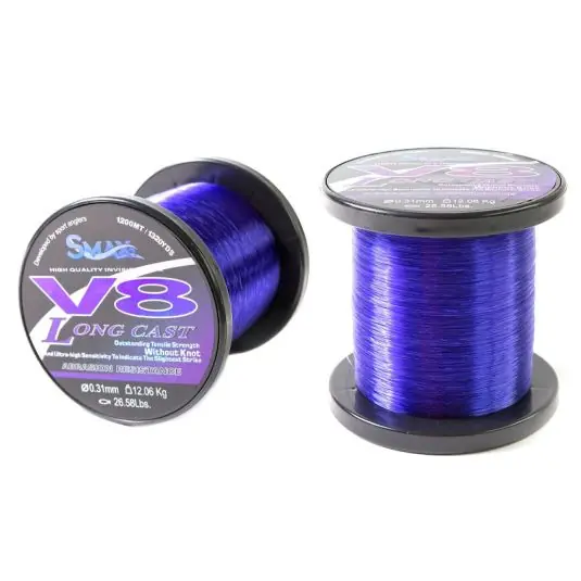 Vezi acum Fir monofilament Smax V8 Long Cast Purple 0.24mm/8.44kg/300m