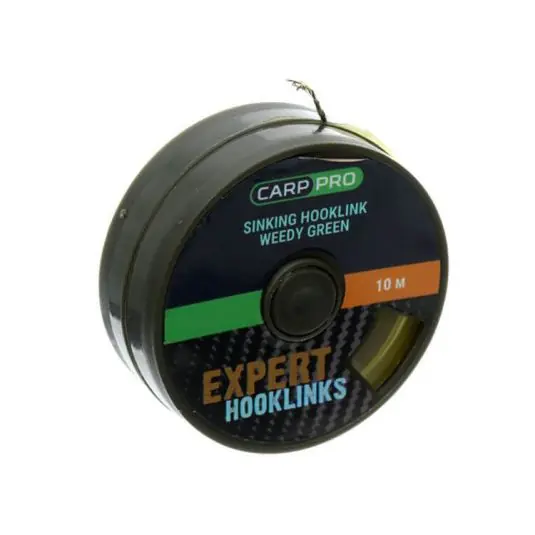 Fir textil Carp Pro Weedy Green Sinking Braid 25lb/10m Ofertă exclusivă