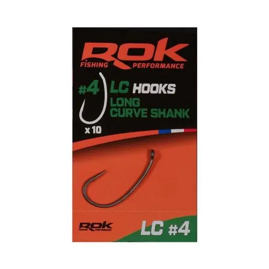 Carlige Rok Fishing LC Long Curve Shank Nr.6 Reducere de preț