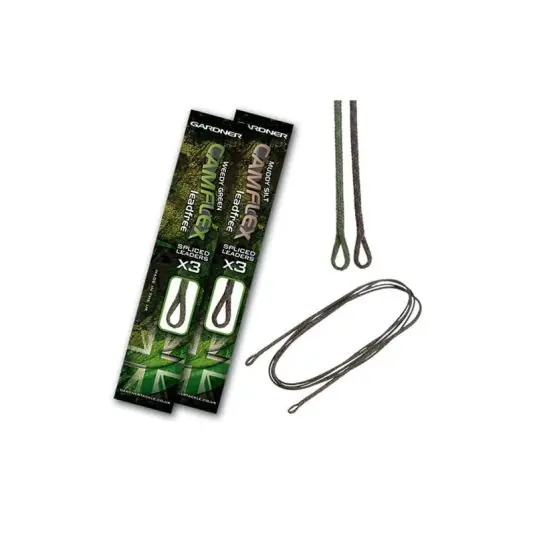 Fir inaintas Gardner Camflex Leadfree Spliced Leaders 45lb, Green Cumpără online