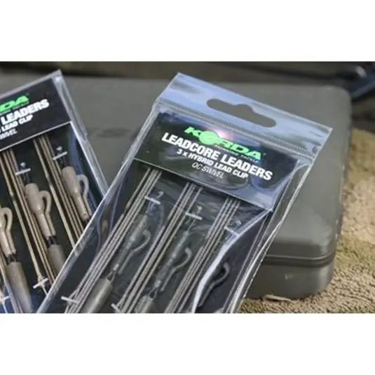 Kit montura leadcore Korda Leadcore Leaders with Hybrid Lead Clip QC Gravel Ofertă exclusivă