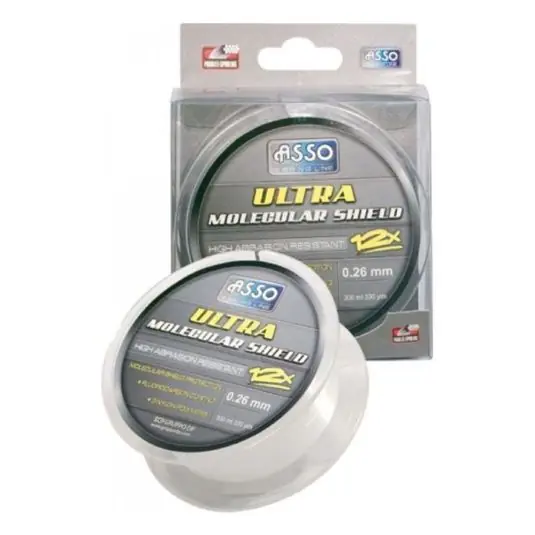 Cel mai bun preț Fir monofilament Asso Ultra Molecular Shield White 0.26mm/8.70kg/150m