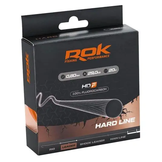 Fir fluorocarbon Rok Fishing Hard Line 0.80mm/29kg/20m Reducere de preț