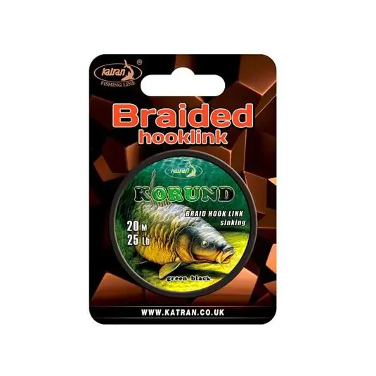 Promoție Fir textil Katran Korund Braid Green Black 15lb/20m