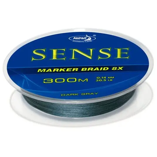 Livrare gratuită Fir textil Katran Sense Marker Braid Dark Gray 0.14mm/9.29kg/300m