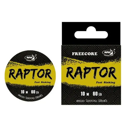 Reducere de preț Fir textil Katran Raptor Free Core Camo Brown Black 60lb/10m