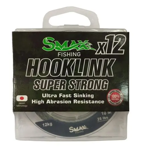 Fir textil Smax Hooklink Super Strong X12 25lb/10m Ieftin
