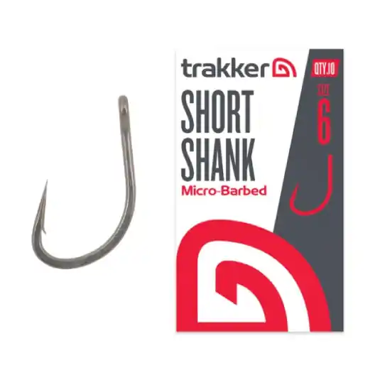 Carlige Trakker Short Shank Hooks Micro Barbed, Nr.8 Cel mai vândut