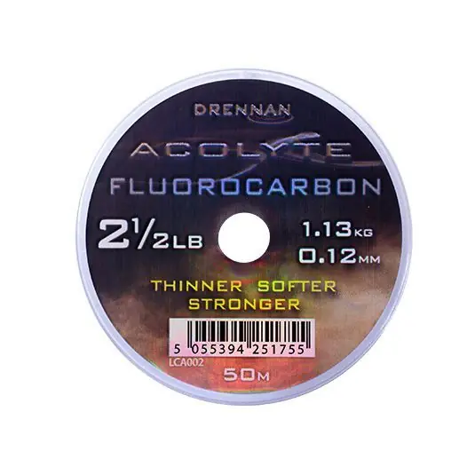 Ofertă specială Fir fluorocarbon Drennan Acolyte Flurocarbon 0.12mm/1.13kg/50m