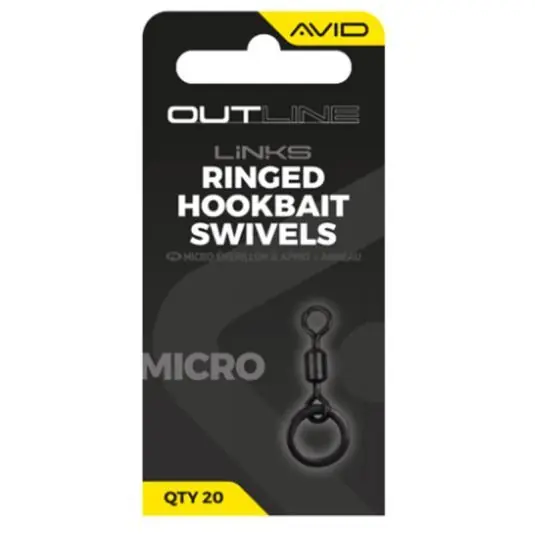 Varteje Avid Carp Outline Micro Ringed Hookbait Swivel Super ofertă