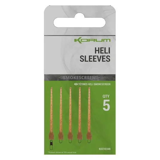 Set agrafa rapida + con antitangle Korum Smokescreen Heli Sleeves Promoție