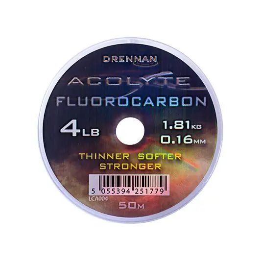 Fir fluorocarbon Drennan Acolyte Flurocarbon 0.16mm/1.81kg/50m Ofertă limitată