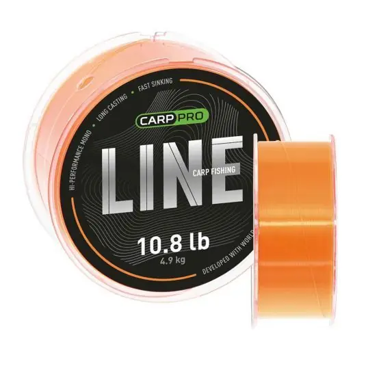 Fir monofilament Carp Pro Carp Fishing Line Fluo Orange 0.405mm/1000m Livrare gratuită