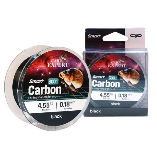 Retur gratuit Fir monofilament Carp Expert Smart Carbon Black Mono 0.25mm/8.54kg/300m