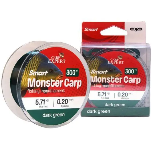 Cumpărături sigure Fir monofilament Carp Expert Smart Monster Carp Mono Dark Green 0.30mm/12.42kg/300m