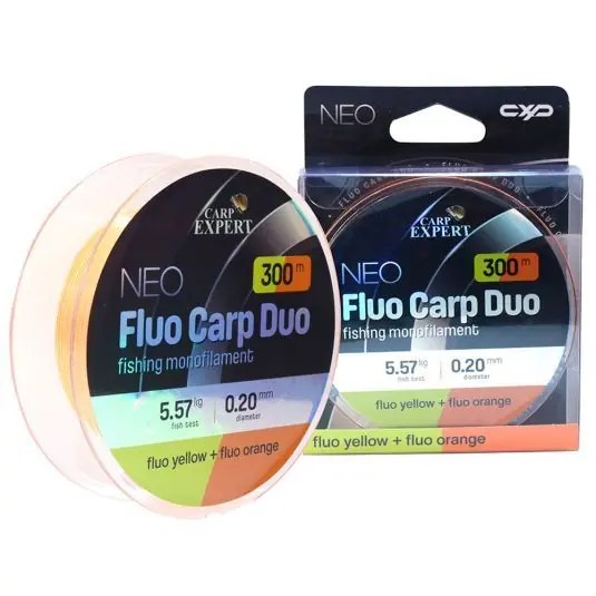 Expediere rapidă Fir monofilament Carp Expert Neo Fluo Carp Duo Yellow Orange 0.25mm/8.91kg/300m
