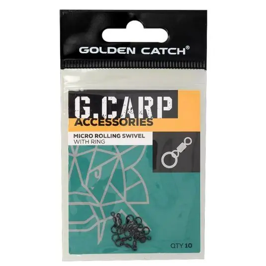 Varteje Golden Catch Micro Rolling Swivel with Ring, Nr.14 Retur ușor
