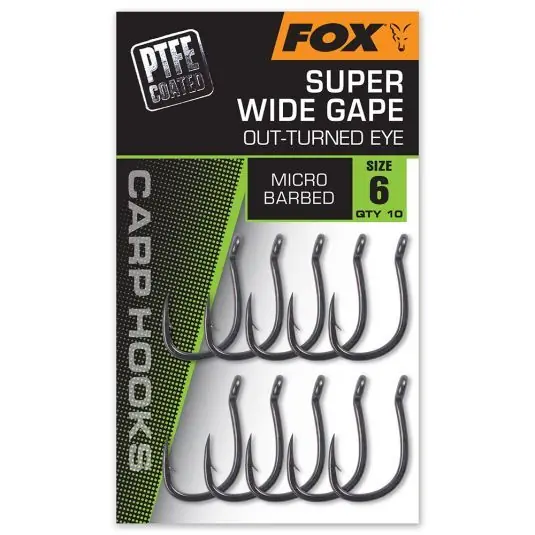 Reducere extra Carlige Fox Super Wide Gape Long Shank Nr.2