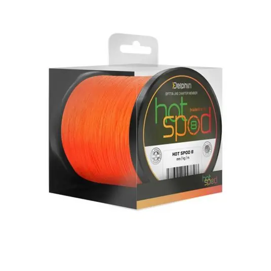 Reducere de preț Fir textil Delphin HotSpod 8X Orange 0.14mm/9.6kg/300m
