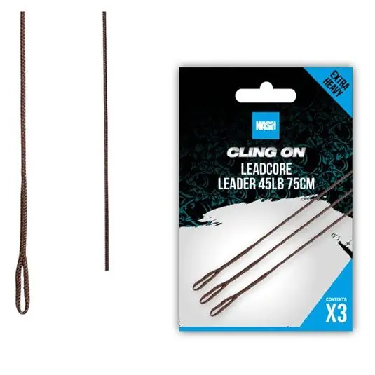 Preț promoțional Fir inaintas Nash Ready Tied Leadcore Leader, 45lb, 75cm