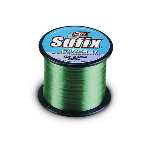 Chilipir Fir monofilament Sufix Synergy Carp 0.25mm/4.2kg/1970m/ Low Vis Green