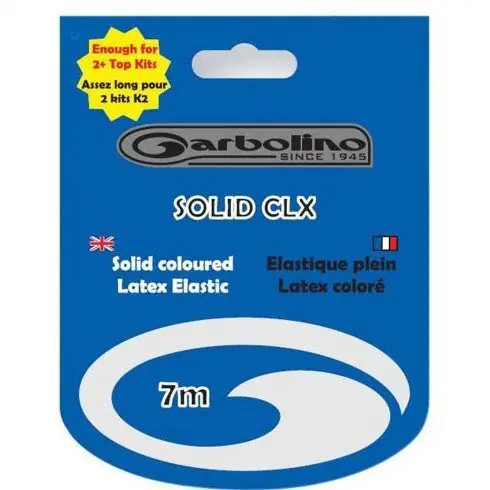 Retur ușor Elastic Garbolino Solid CLX Coloured Latex Nr.20/2.3mm-Black