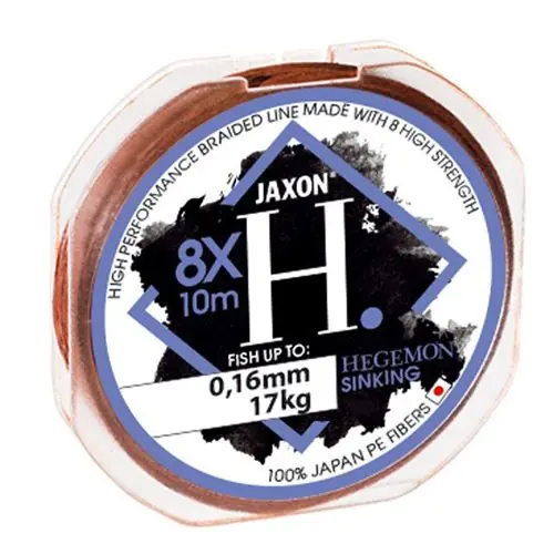 Fir textil Jaxon Hegemon 8x Sinking 0.20mm/22kg/10m Calitate înaltă