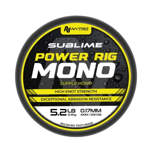 Fir monofilament Nytro Sublime Power Rig 0.17mm/2.4kg/100m Promoție
