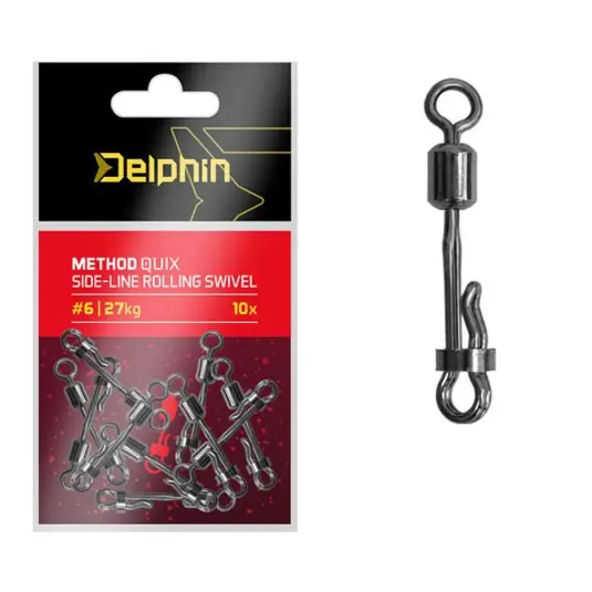 Agrafe Delphin Method Quix Side-Line Rolling Swivel Nr.6 Cel mai vândut