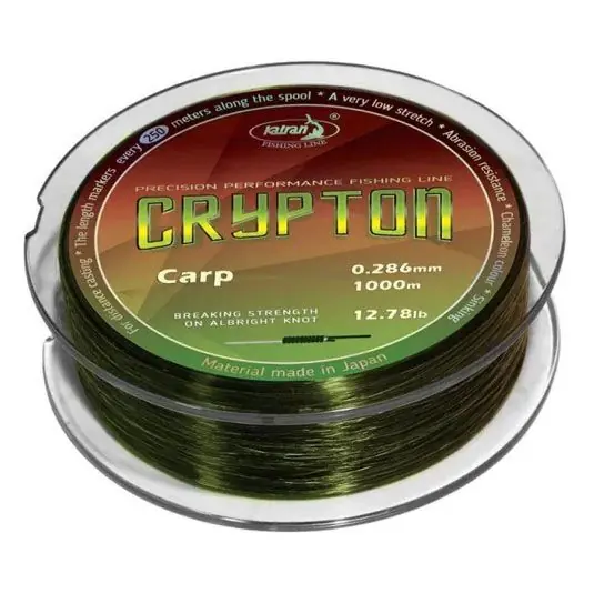 Preț mic Fir monofilament Katran Crypton Carp 0.309mm/7.03kg/1000m