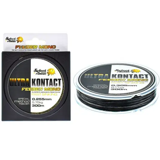 Noutate Fir monofilament Select Baits Ultra KOntact Feeder Mono Camo 0.255mm/5.75kg/300m