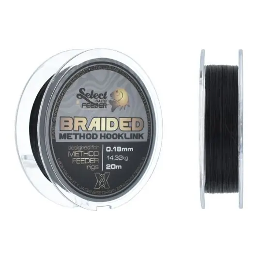 Fir textil Select Baits X8 Method Feeder Braid Silt Black 0.18mm/14.32kg/20m Preferatul clienților
