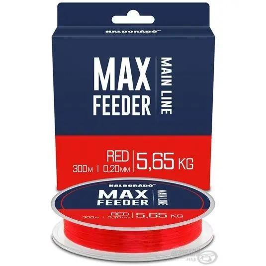 Vezi acum Fir monofilament Haldorado Max Feeder Main Line Red 300m/0.22mm/6.28kg