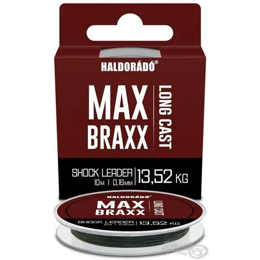 Livrare expres Fir textil Haldorado Max Braxx Long Cast Shock Leader 0.18mm/10m/16.48kg