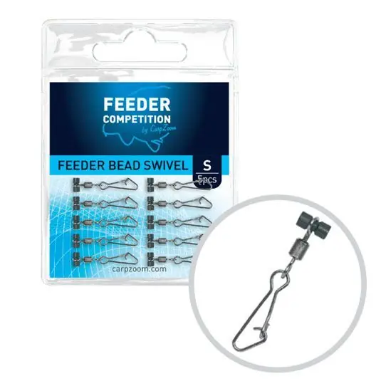 Agrafa + vartej Carp Zoom Feeder Bead Swivel L Cel mai bun preț