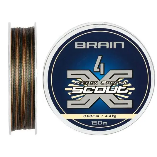 Fir textil Brain Scout 4X Camo 150m/0.100mm/5.8kg Bestseller