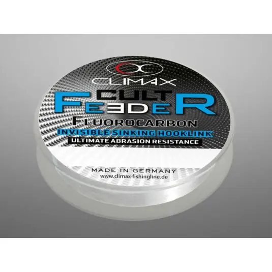 Fir fluorocarbon Climax Cult Feeder Invisible Hooklink 0.22mm/3.9kg/25m Bestseller