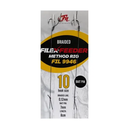 Cumpără acum Carlige legate Filfishing Filex Feeder Method Rig with Bait Pin Nr.8
