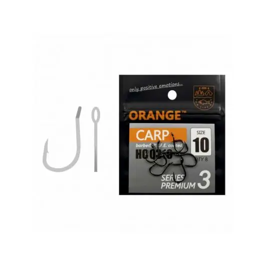 Carlige Orange PTFE Coated Series Premium 3 Nr.6 Expediere rapidă