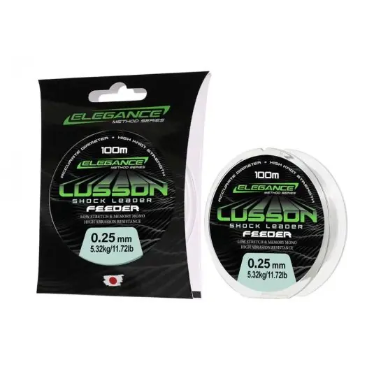 Fir monofilament Formax Elegance Method Lusson Shock Leader 0.25mm/5.32kg/100m Retur gratuit