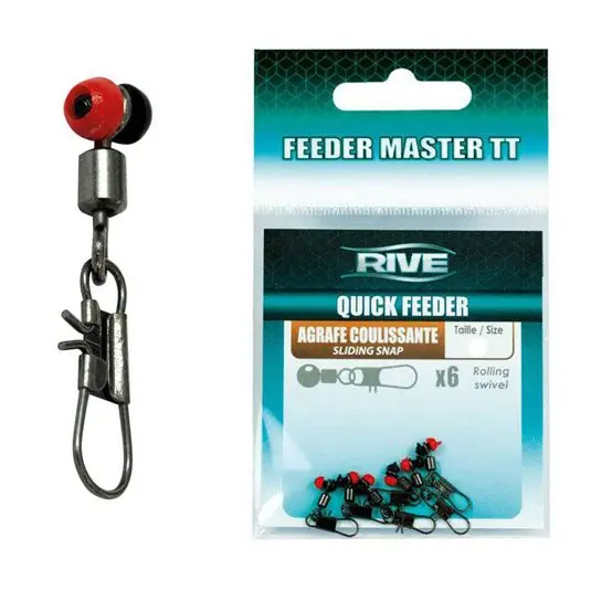 Conector waggler Rive Quick River Sliding Snap S Plată securizată