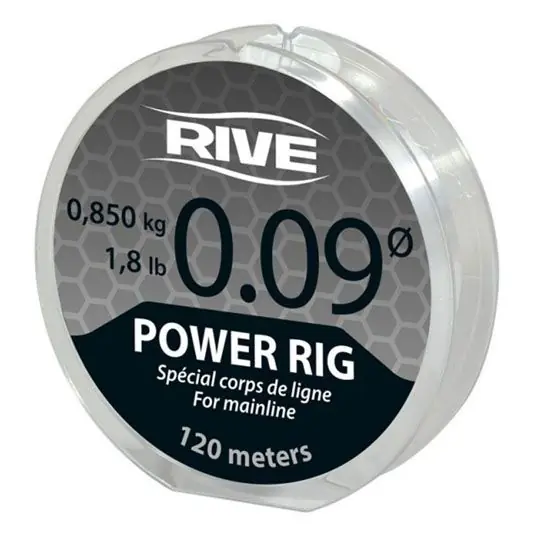 Fir monofilament Rive Power Rig Transparent 0.12mm/1.46kg/120m Ultima șansă