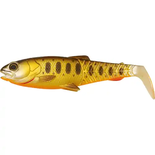Promoție Shad Savage Gear Craft Cannibal Paddletail 8.5cm/7g, culoare Olive Hot Orange, 4buc/plic