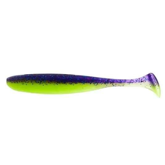 Disponibil imediat Shad Keitech Easy Shiner 10cm, culoare Violet Lime Belly Pal 06