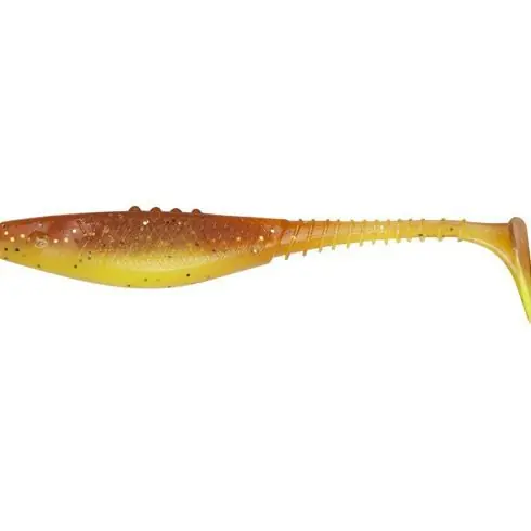 Shad Dragon Belly Fish 5cm, culoare Chartreuse Motor Oil Ofertă exclusivă
