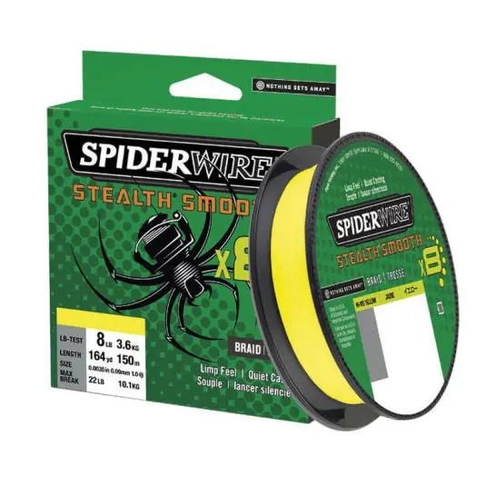 Reducere Fir Textil Spiderwire Stealth Smooth 8 Yellow 0.14mm/12.5kg/150m