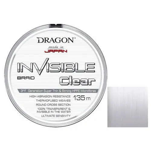 Fir textil Dragon Invisible Clear 0.10mm/8.1kg/135m Retur ușor