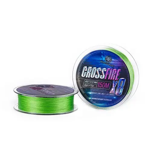 Disponibil imediat Fir textil RTB Crossfire X8 Lime Green 0.194mm/22lb/150m